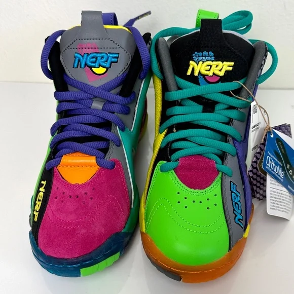 Reebok Kamikaze II NERF NERFOOP New Basketball Shoes Size 4 - Picture 10 of 16